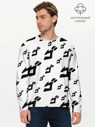 Мужской лонгслив базовый / JOJO PATTERN BW
