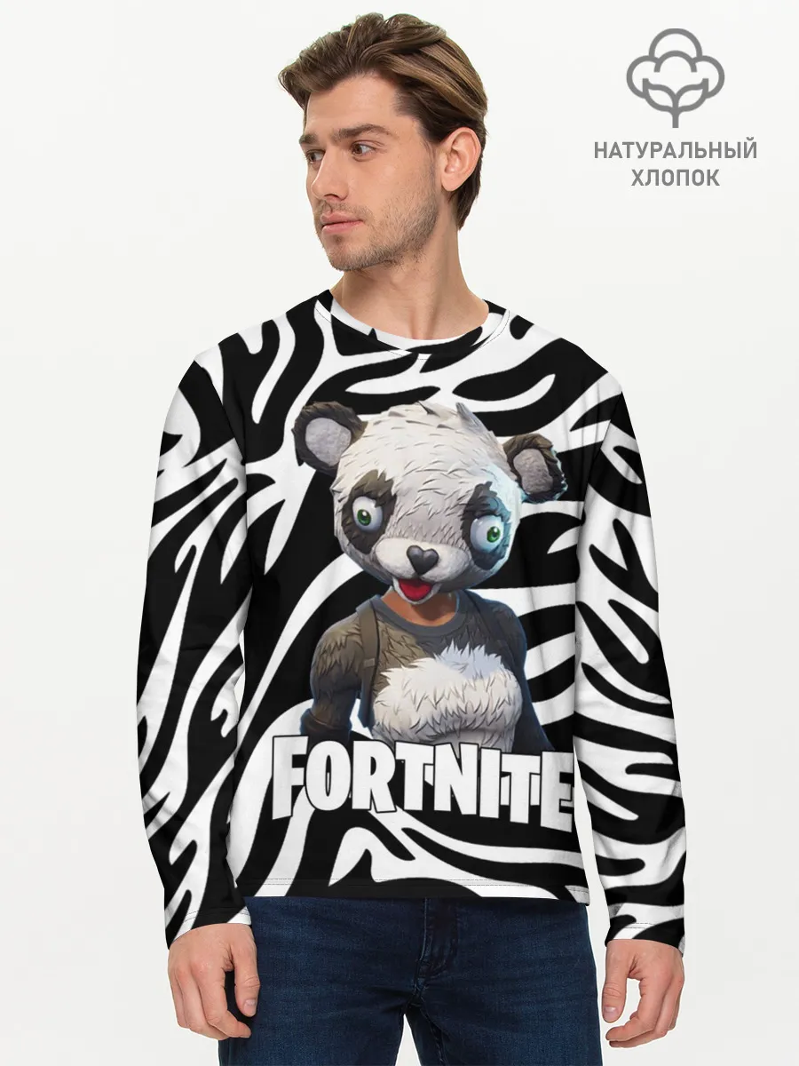Мужской лонгслив базовый / Fortnite | Panda