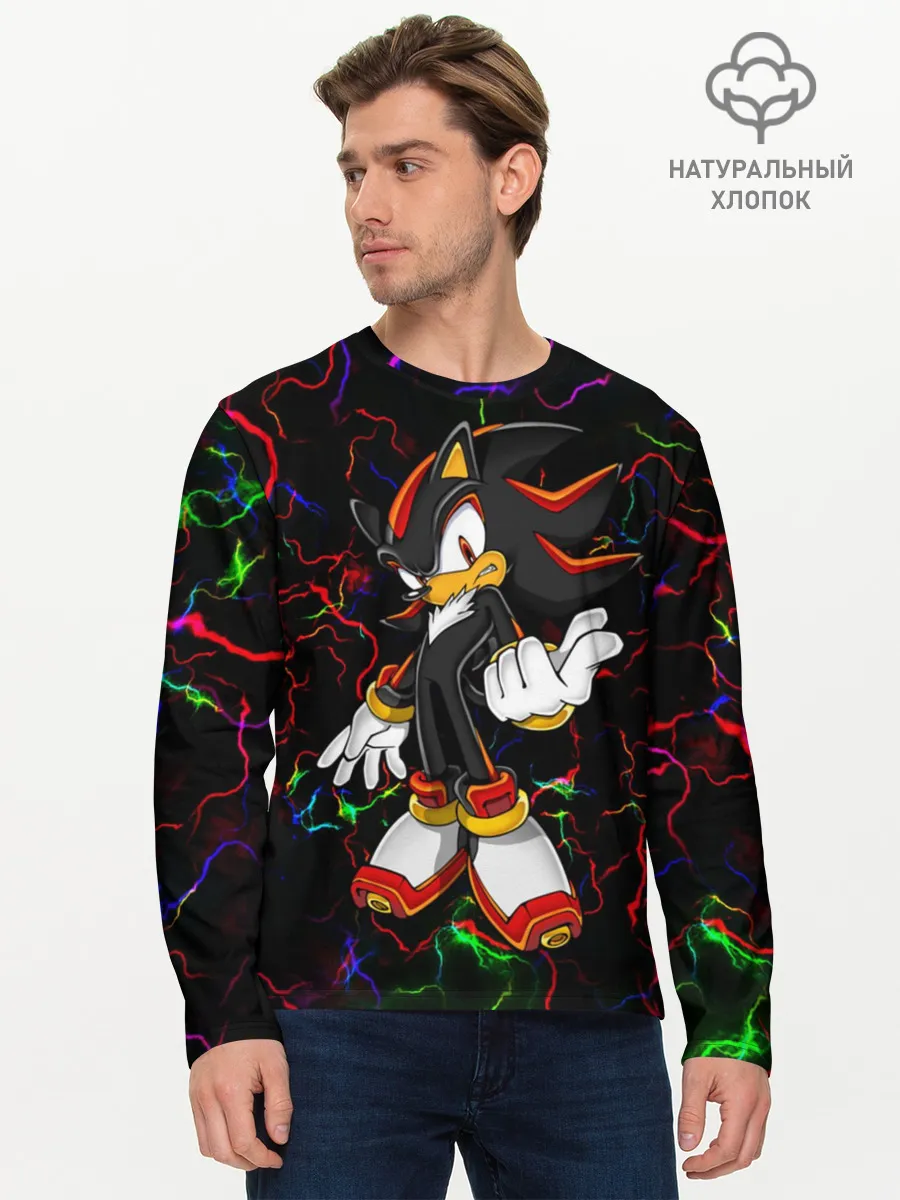 Мужской лонгслив базовый / Соник | Sonic