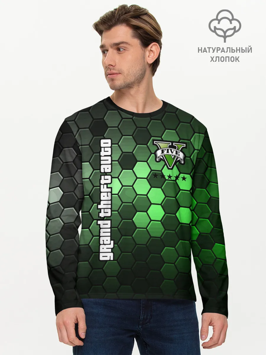 Мужской лонгслив базовый / GTA 5 / ГТА 5