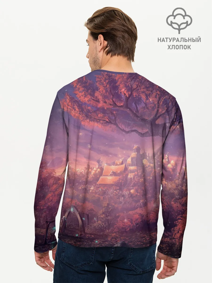 Мужской лонгслив базовый / Fantasy Forest
