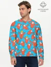 Мужской лонгслив базовый / Fall guys red