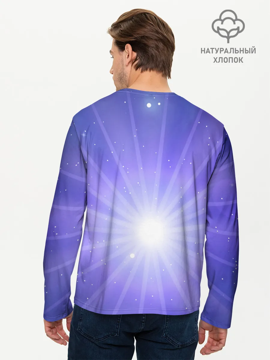 Мужской лонгслив базовый / Космос