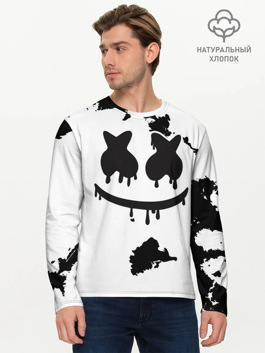 Мужской лонгслив базовый / Marshmello