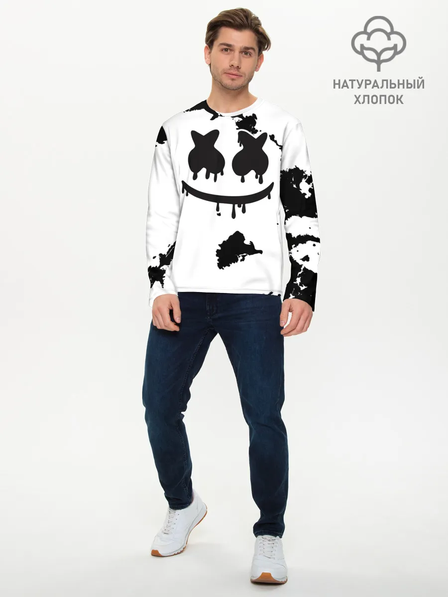 Мужской лонгслив базовый / Marshmello