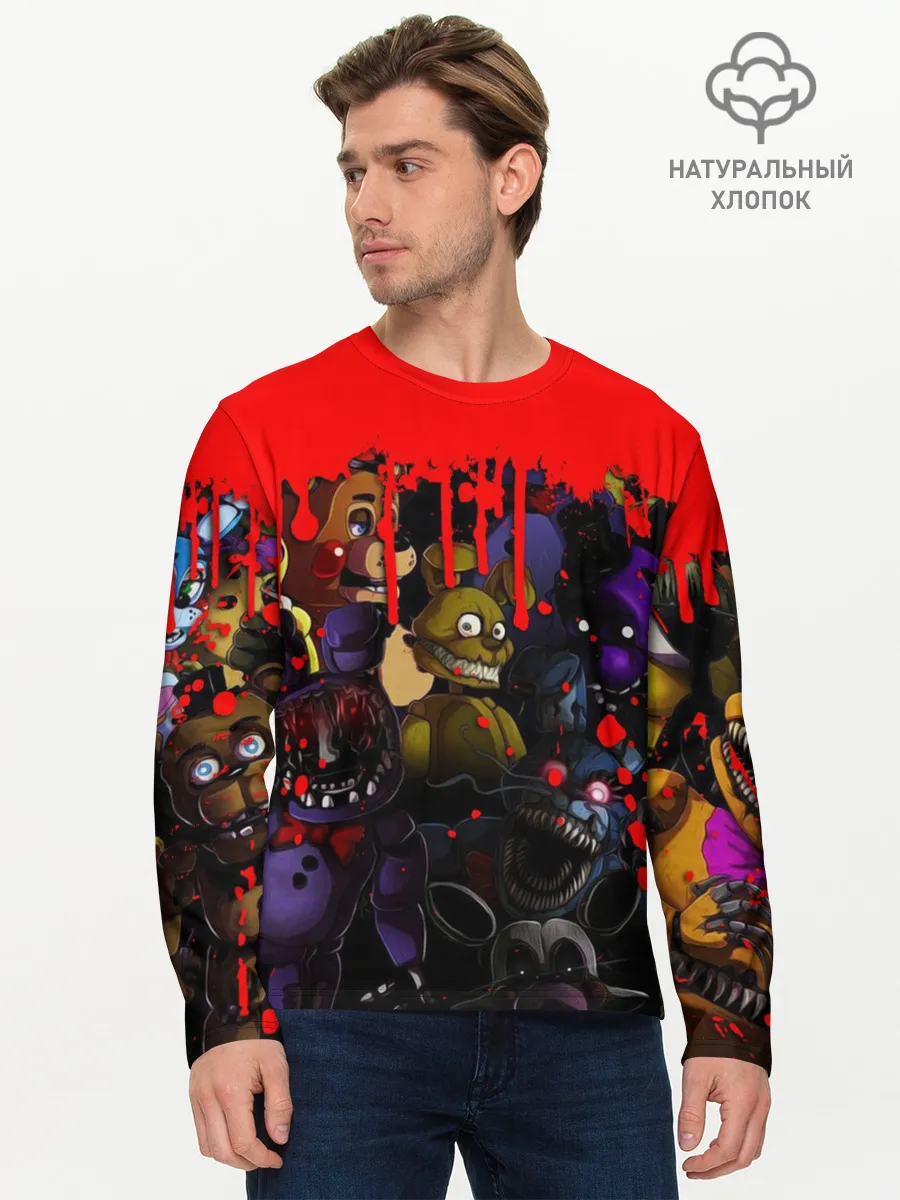 Мужской лонгслив базовый / Five Nights At Freddys