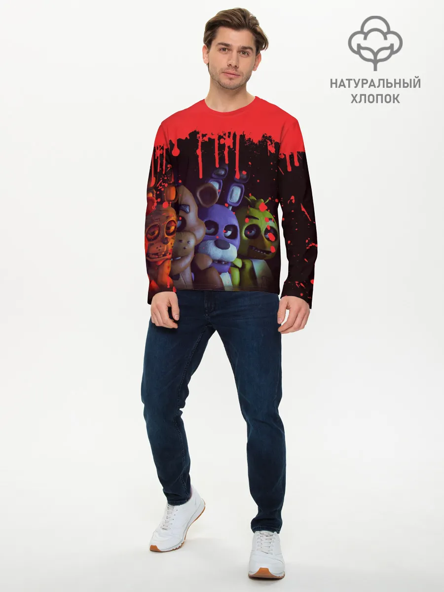 Мужской лонгслив базовый / Five Nights At Freddys