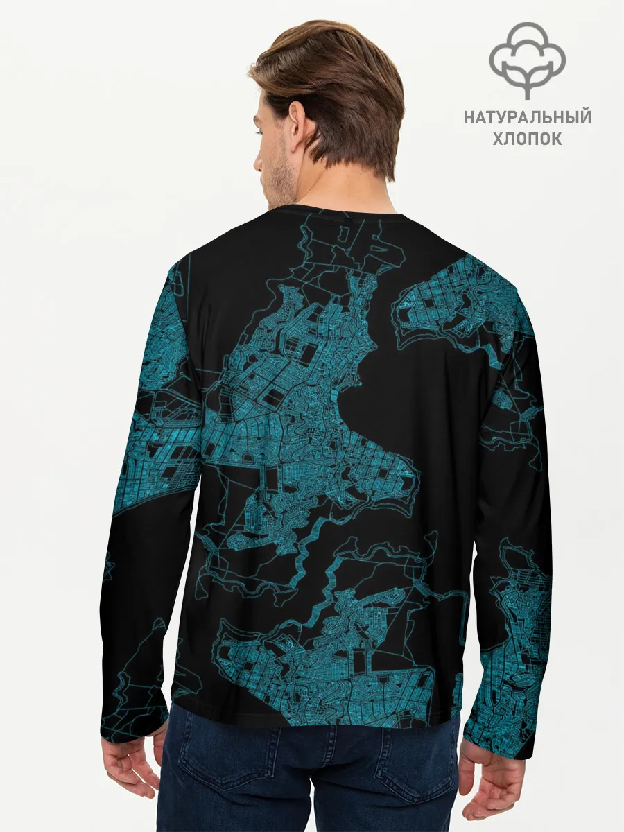 Мужской лонгслив базовый / Manchester City | МанСити