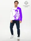 Мужской лонгслив базовый / Хамон фиолетовый