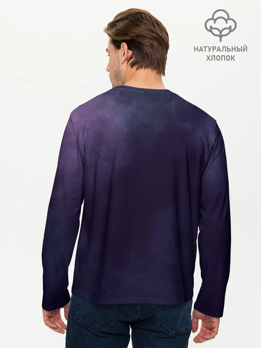 Мужской лонгслив базовый / Space Lion