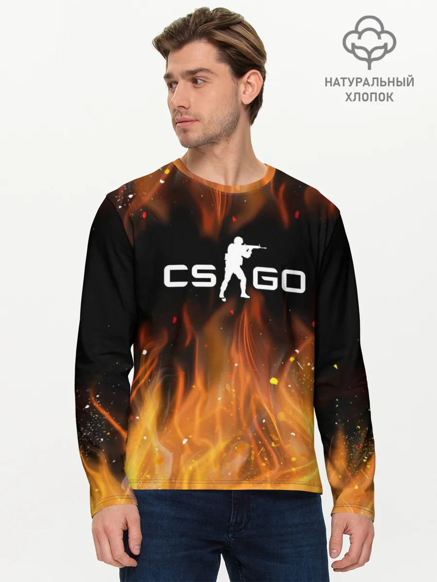 Мужской лонгслив базовый / COUNTER STRIKE