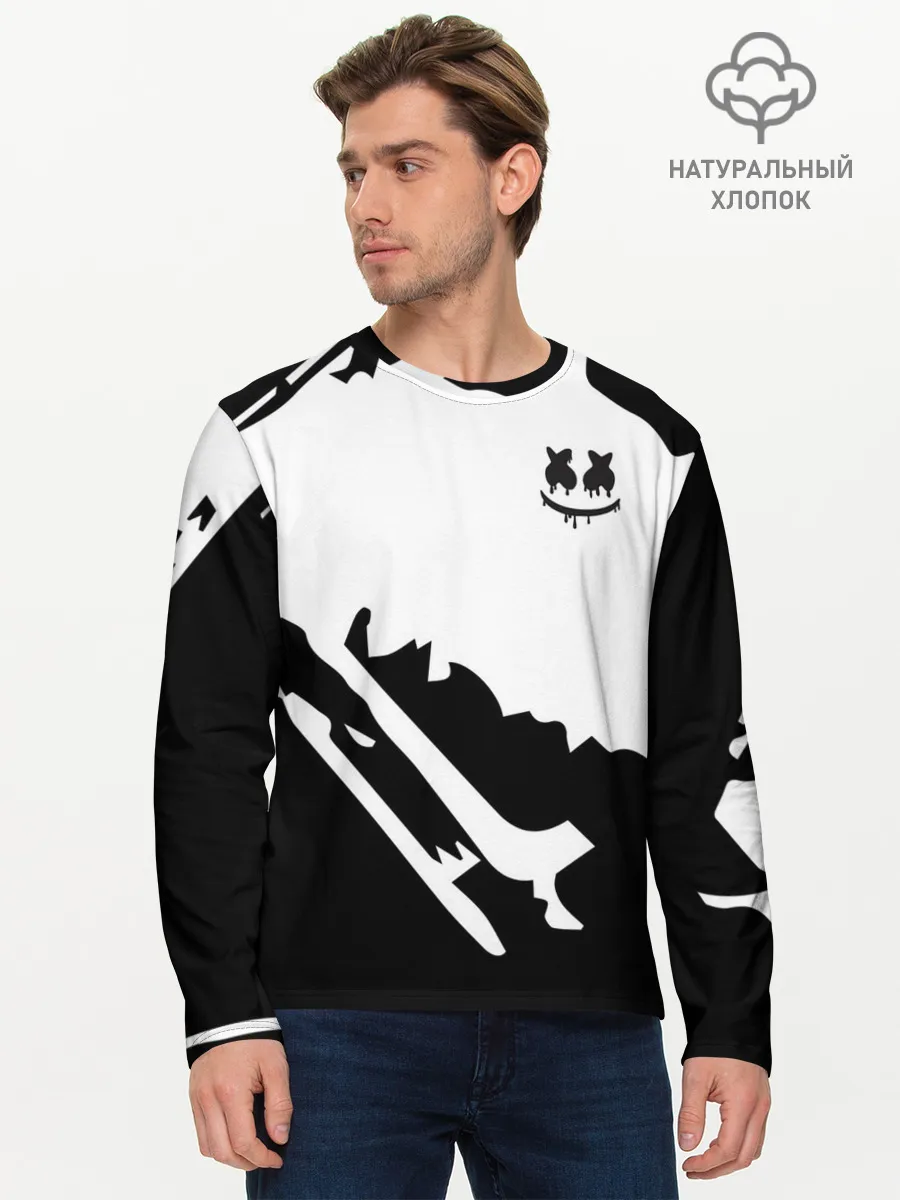 Мужской лонгслив базовый / Marshmello