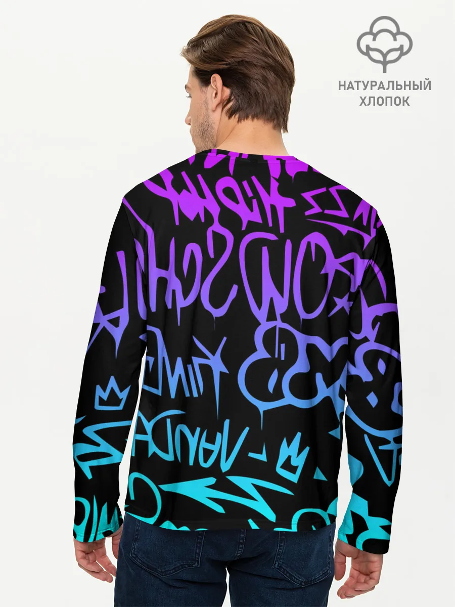 Мужской лонгслив базовый / Marshmello