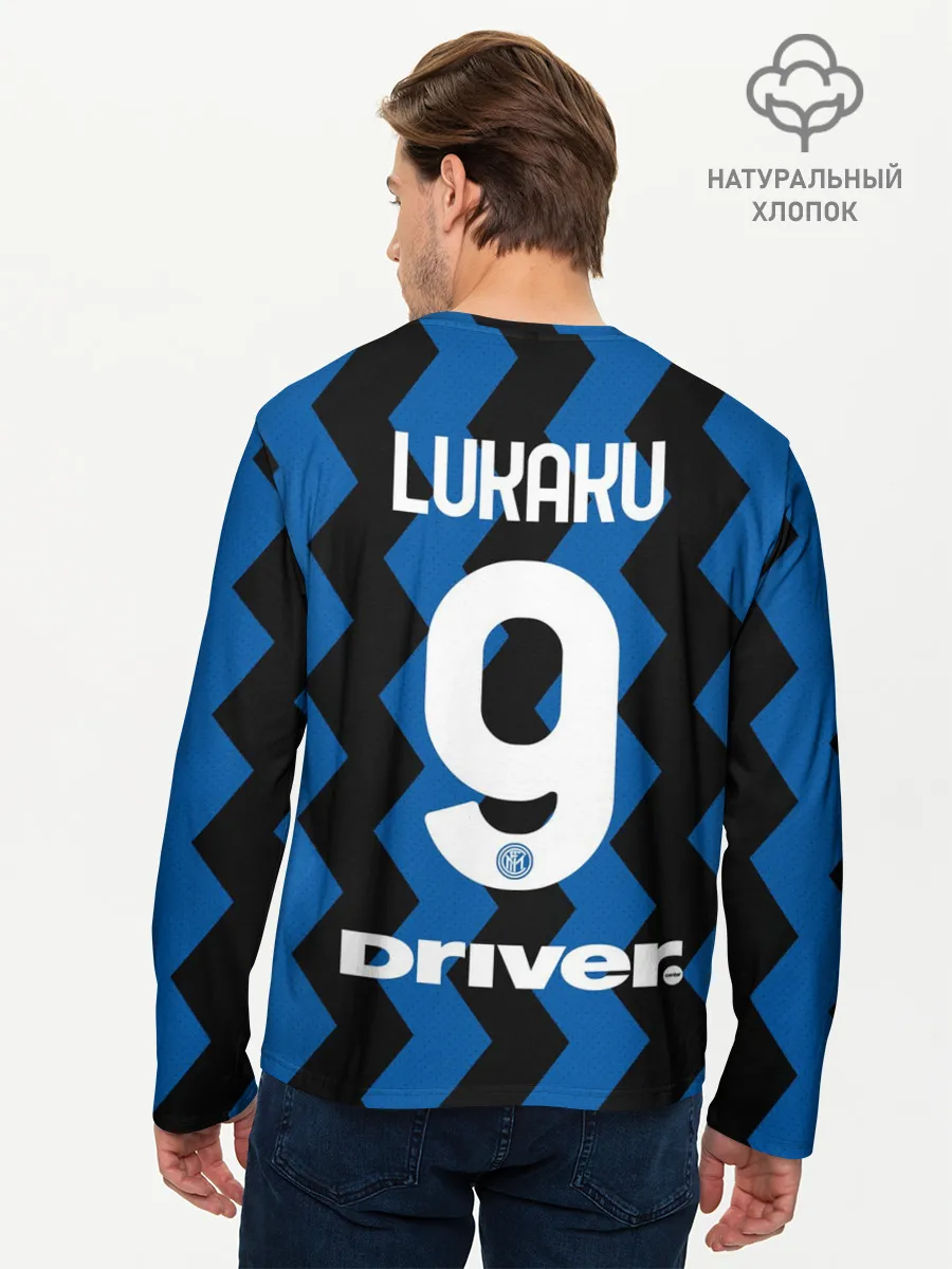 Мужской лонгслив базовый / Лукаку 20/21 Домашняя форма