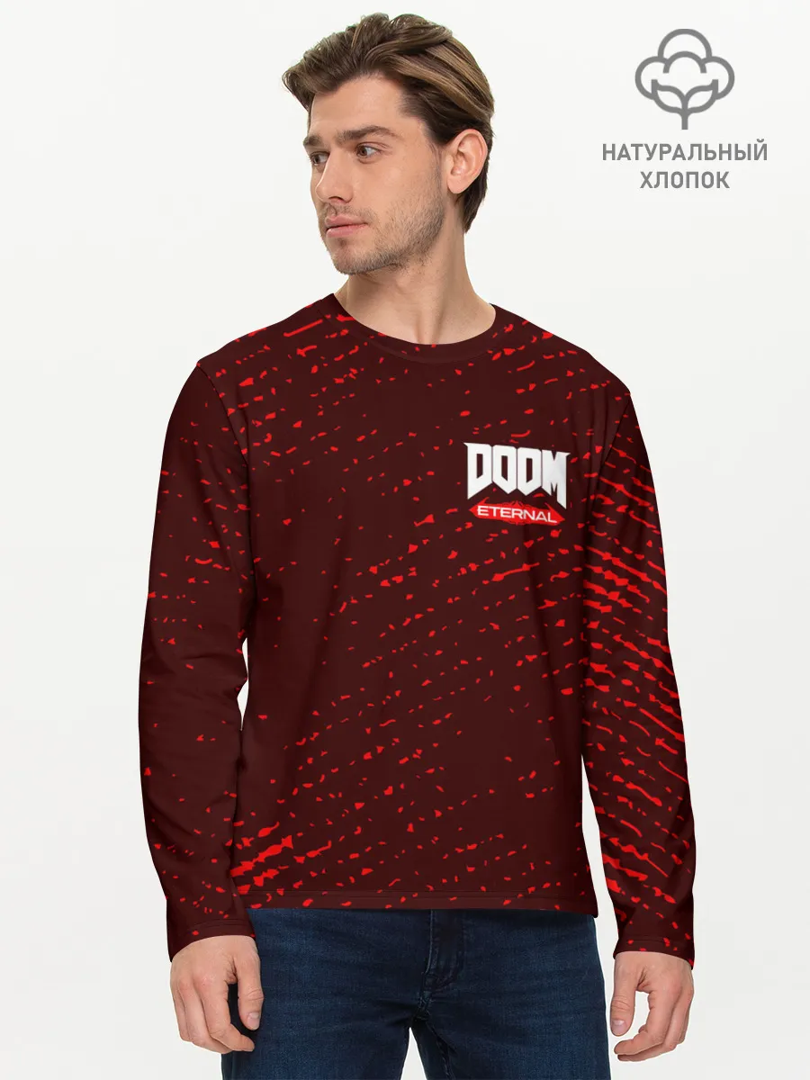Мужской лонгслив базовый / DOOM ETERNAL / ДУМ ЭТЕРНАЛ