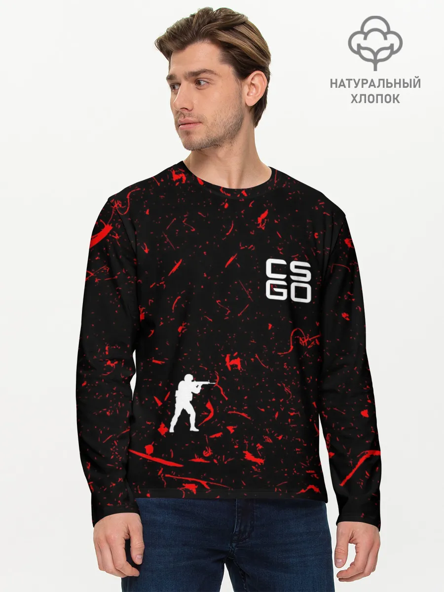 Мужской лонгслив базовый / COUNTER STRIKE