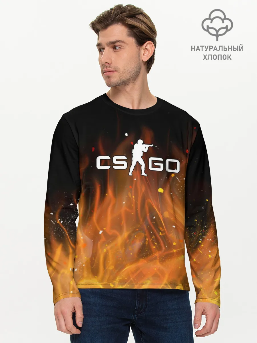 Мужской лонгслив базовый / COUNTER STRIKE