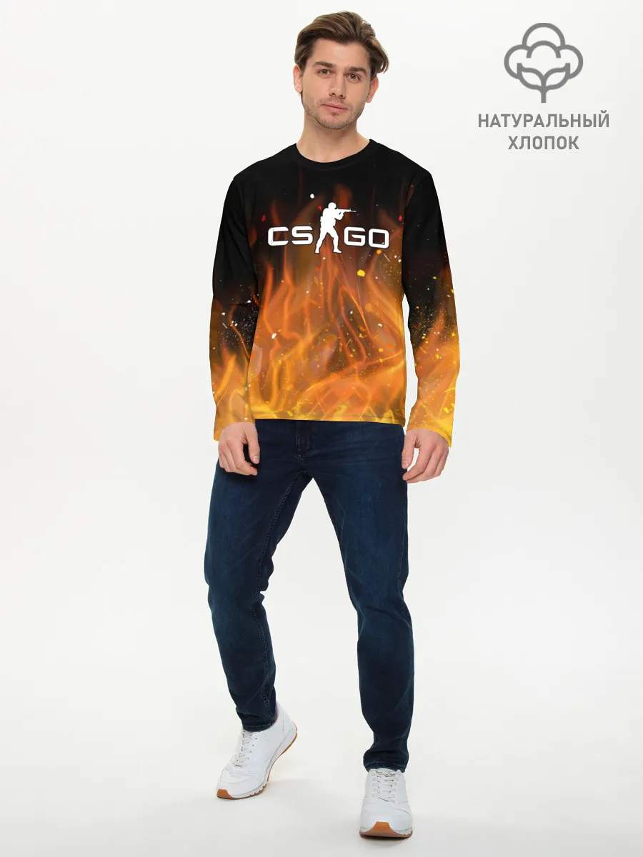 Мужской лонгслив базовый / COUNTER STRIKE