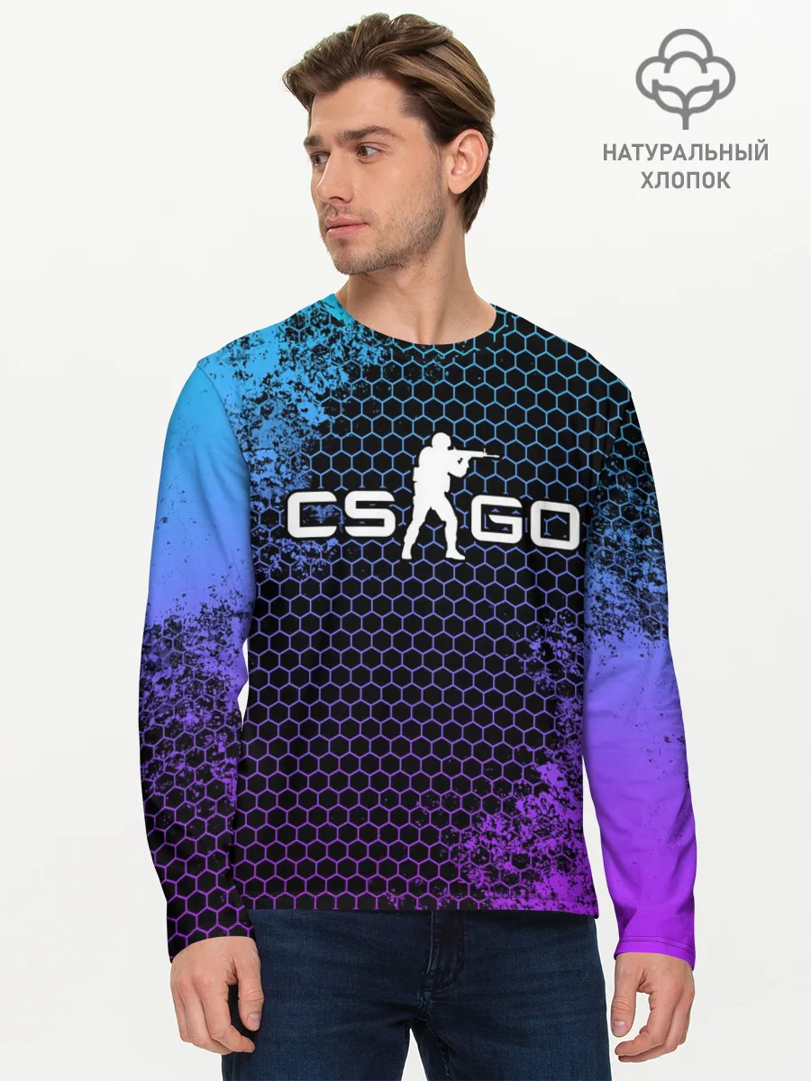 Мужской лонгслив базовый / COUNTER STRIKE