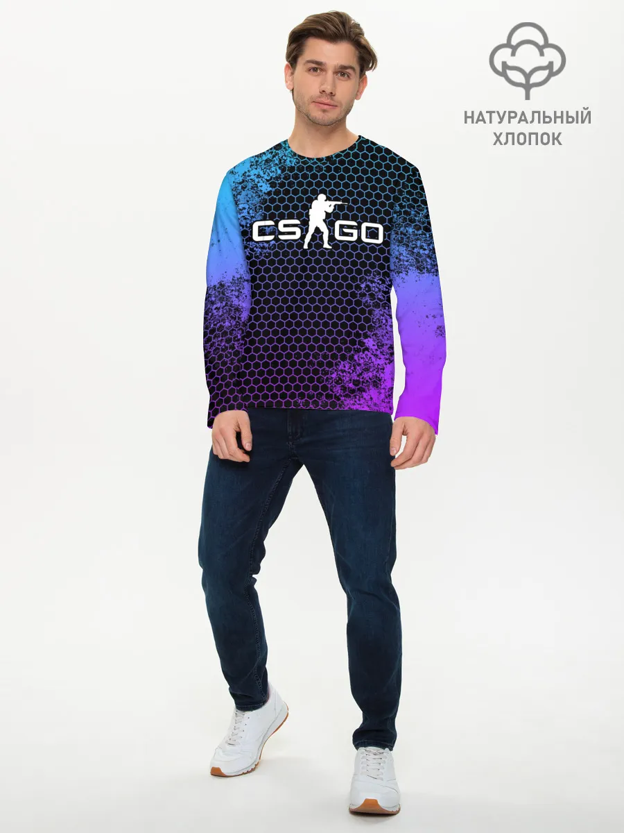 Мужской лонгслив базовый / COUNTER STRIKE