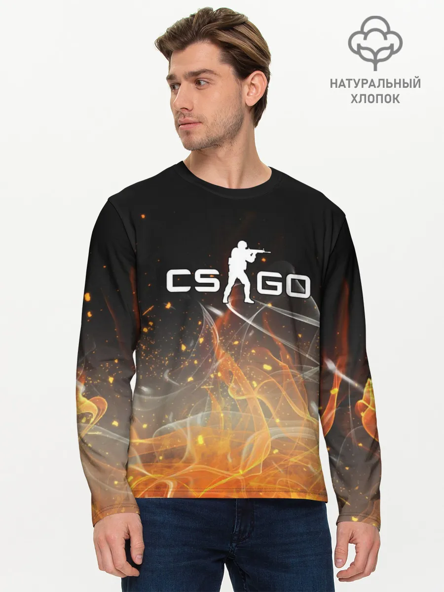 Мужской лонгслив базовый / COUNTER STRIKE