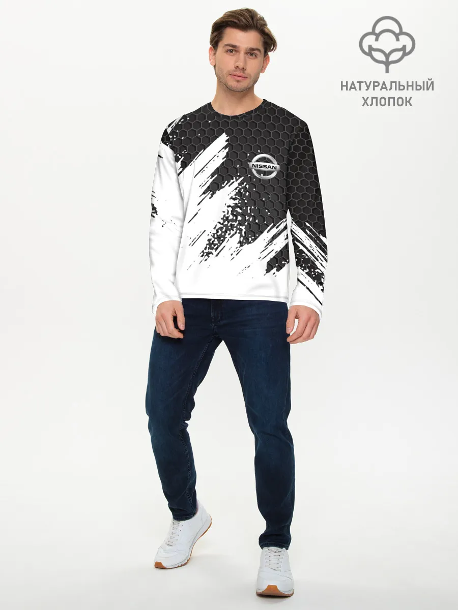 Мужской лонгслив базовый / NISSAN