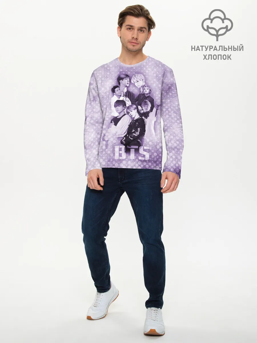 Мужской лонгслив базовый / BTS