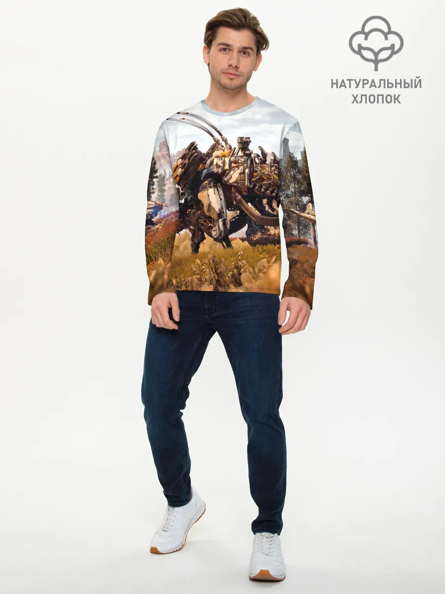 Мужской лонгслив базовый / Horizon Zero Dawn