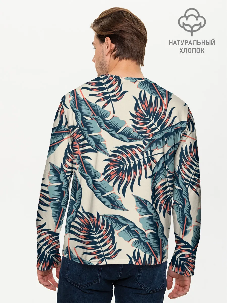 Мужской лонгслив базовый / Тихие тропики