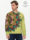 Мужской лонгслив базовый / мандала узор тату