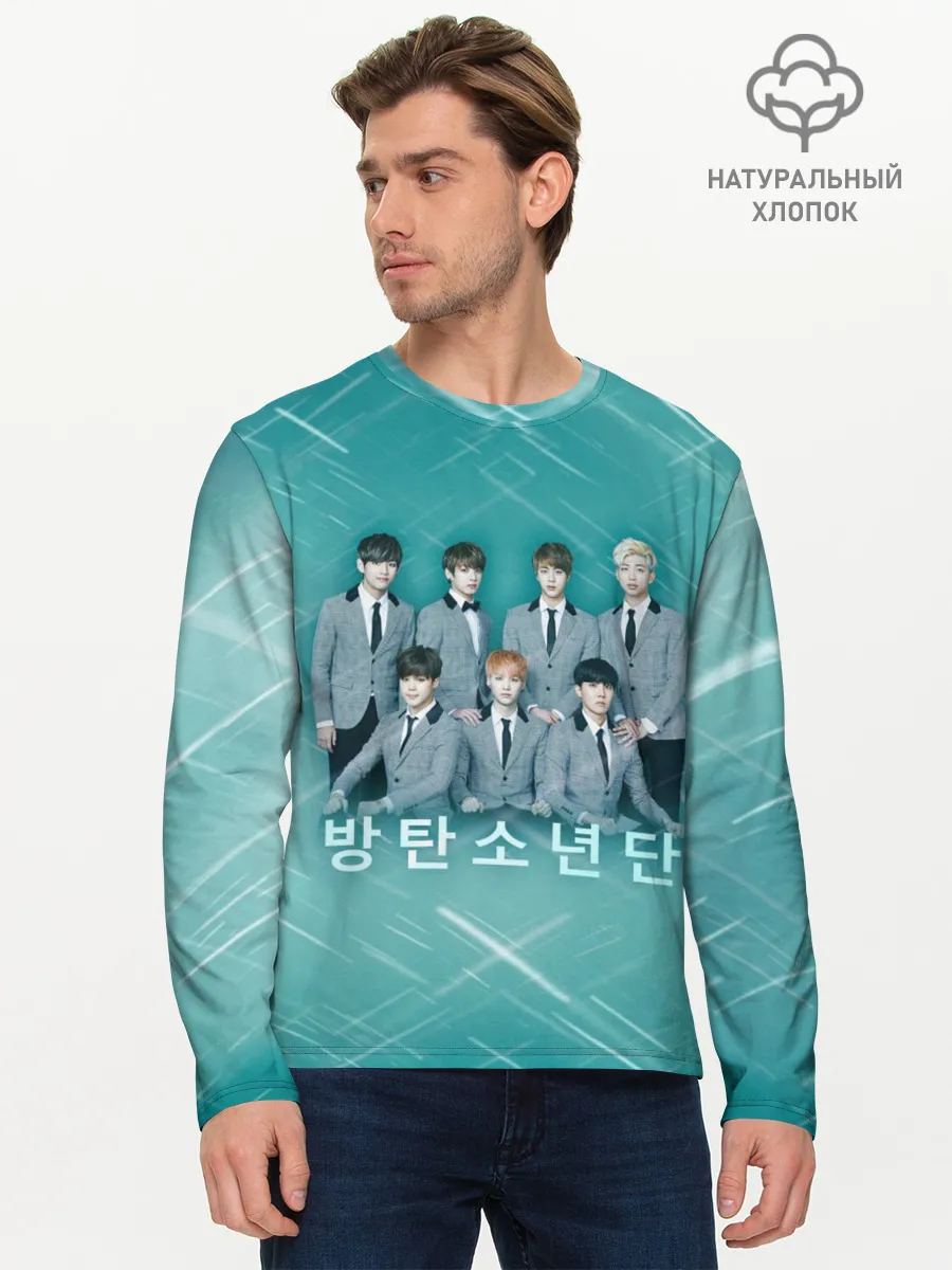 Мужской лонгслив базовый / BTS