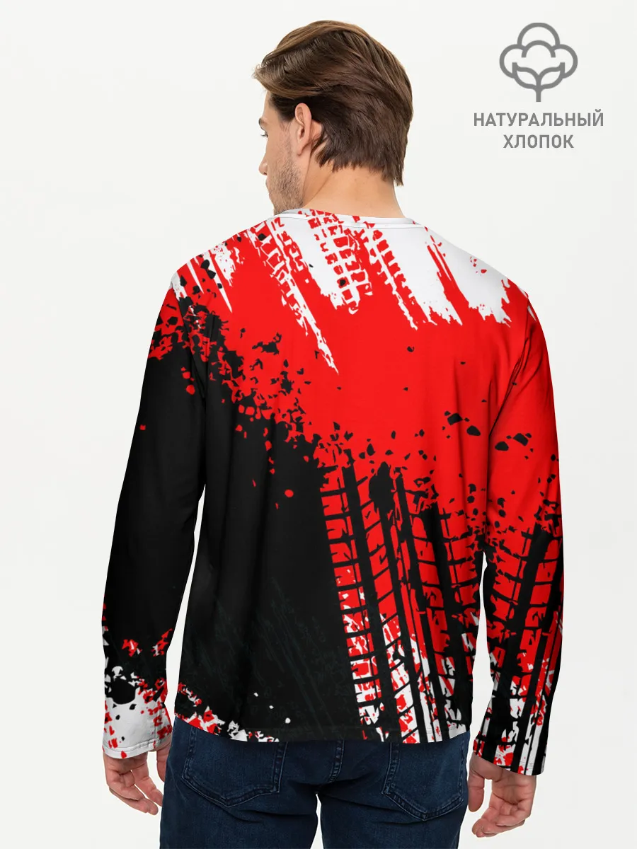 Мужской лонгслив базовый / Mitsubishi