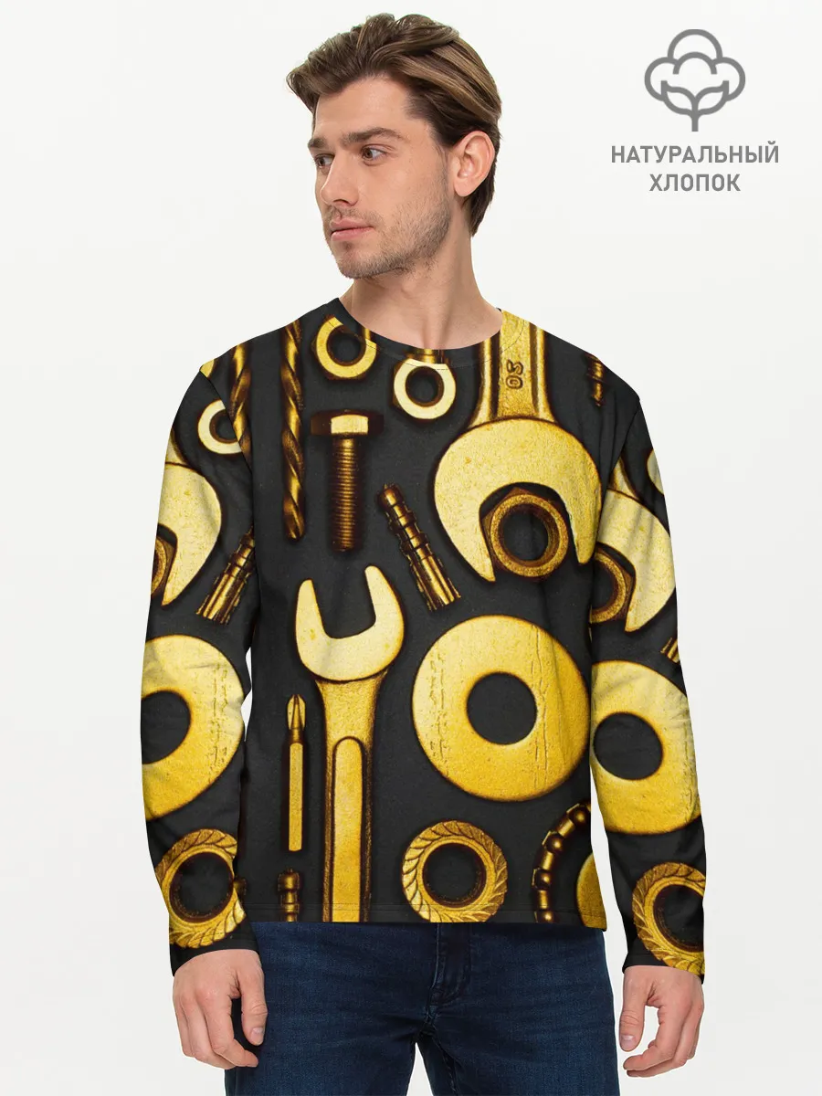 Мужской лонгслив базовый / КЛЮЧ ГАЙКА