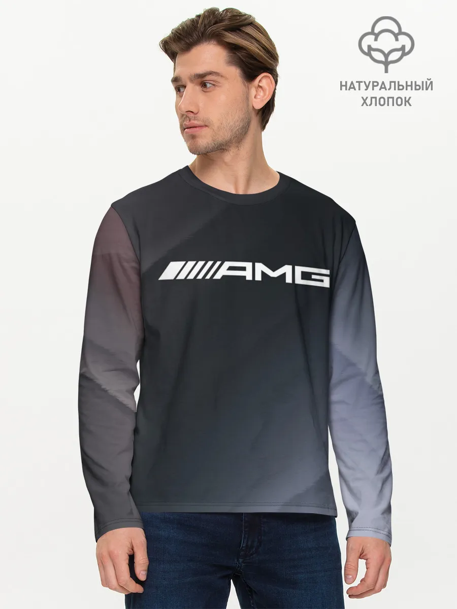 Мужской лонгслив базовый / MERCEDES / МЕРСЕДЕС
