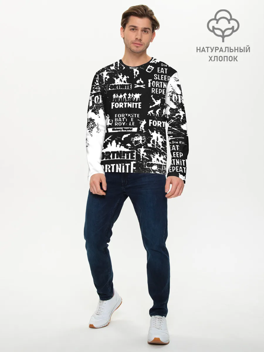 Мужской лонгслив базовый / Fortnite.
