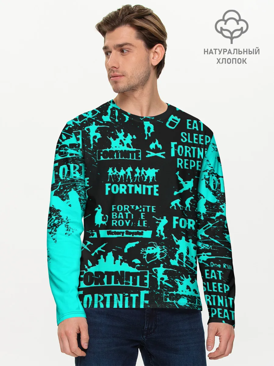 Мужской лонгслив базовый / Fortnite.