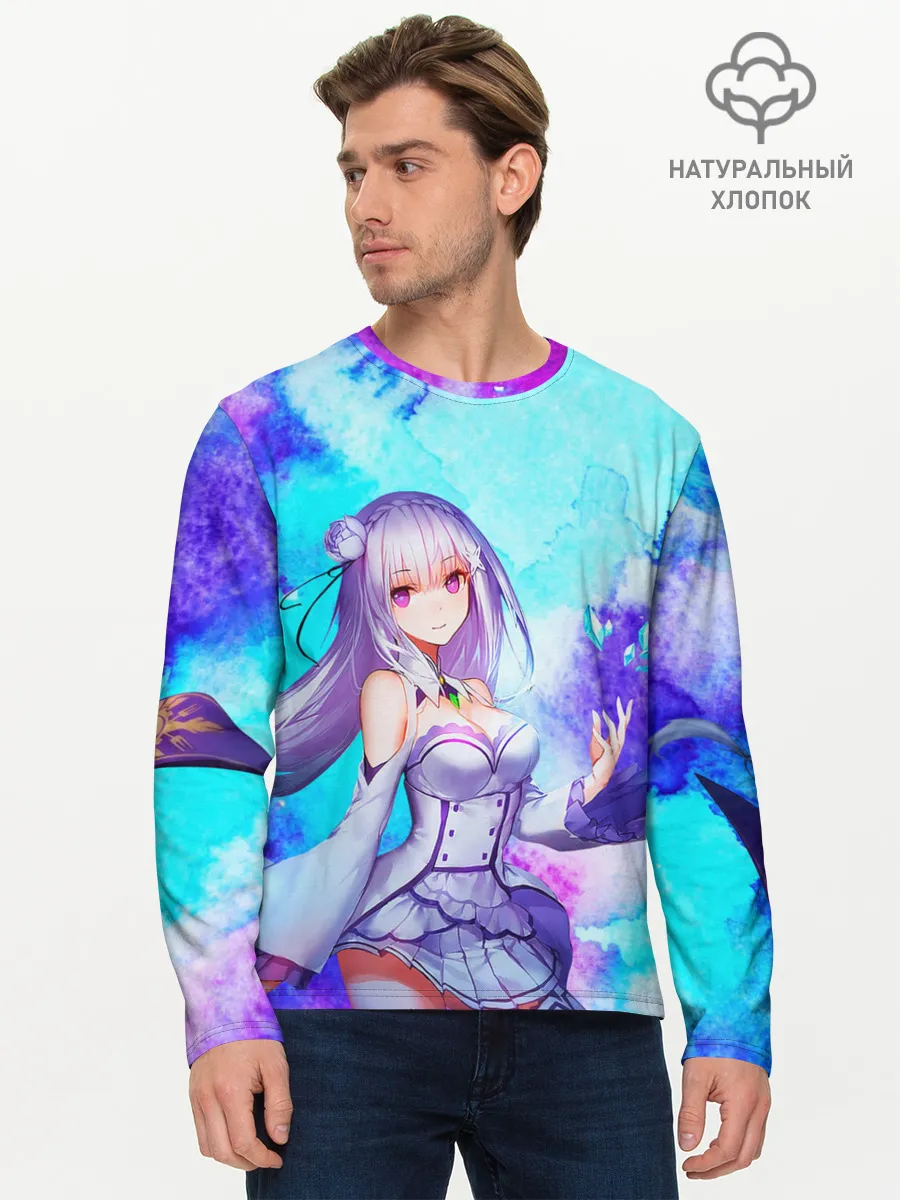 Мужской лонгслив базовый / Re:Zero