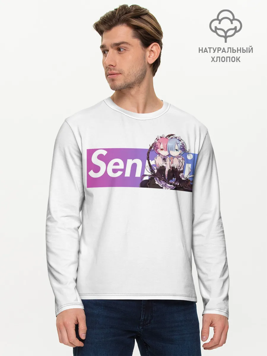 Мужской лонгслив базовый / Re:Zero