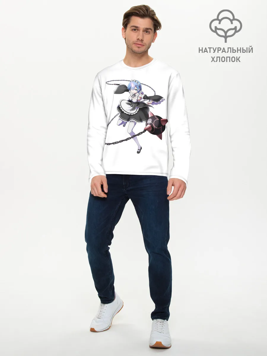 Мужской лонгслив базовый / Re:Zero