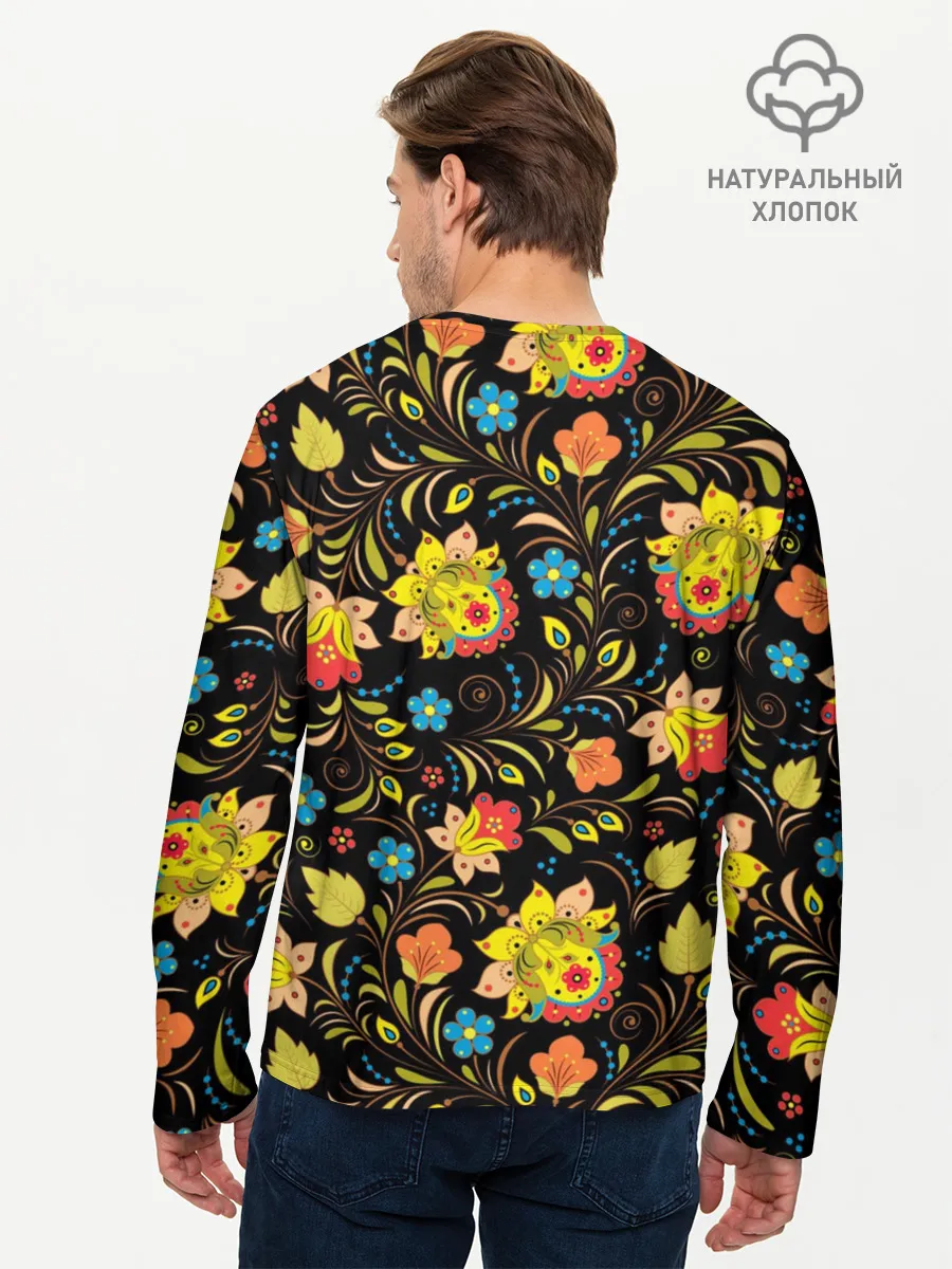 Мужской лонгслив базовый / Русская красавица