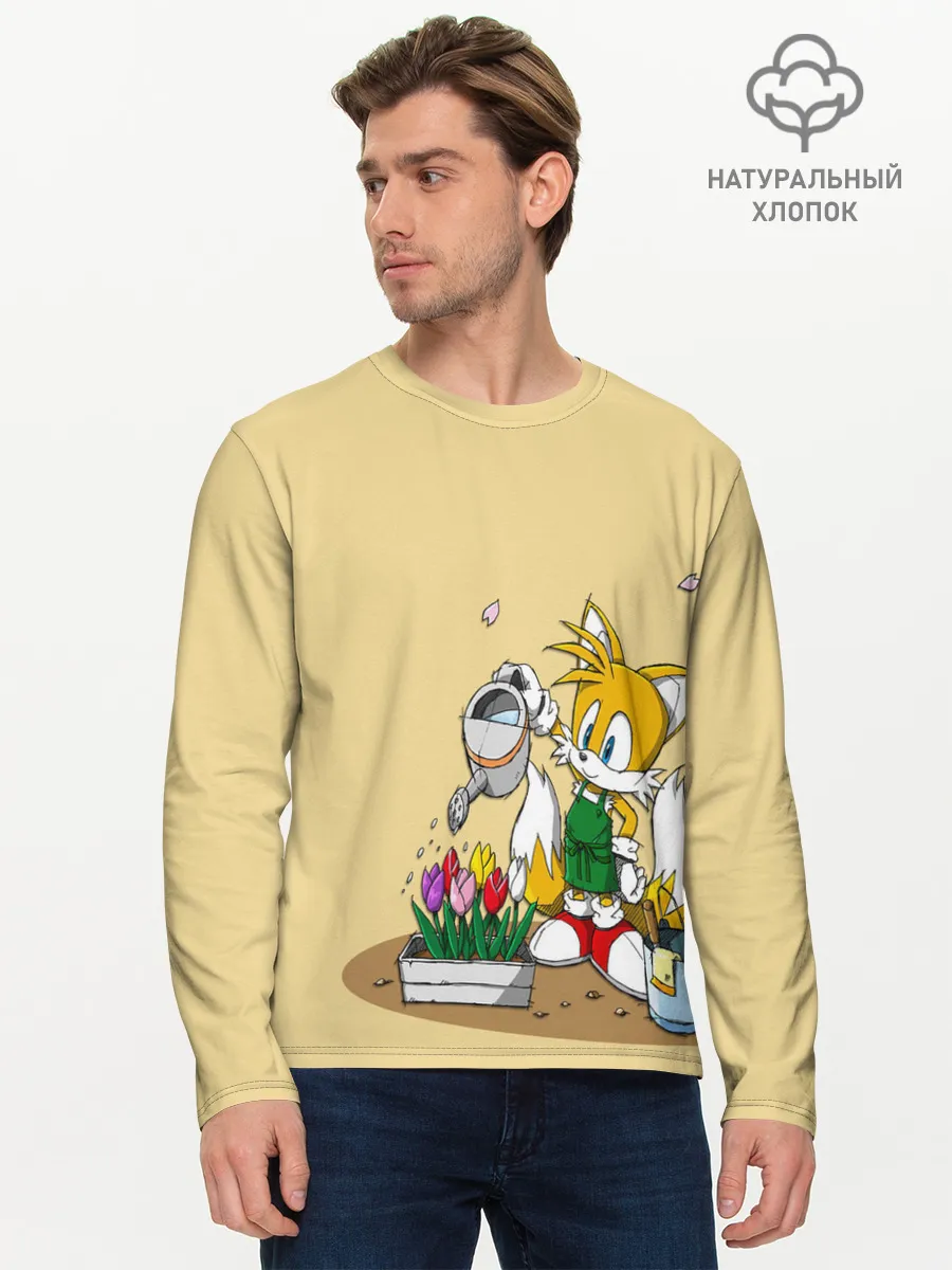 Мужской лонгслив базовый / Sonic.