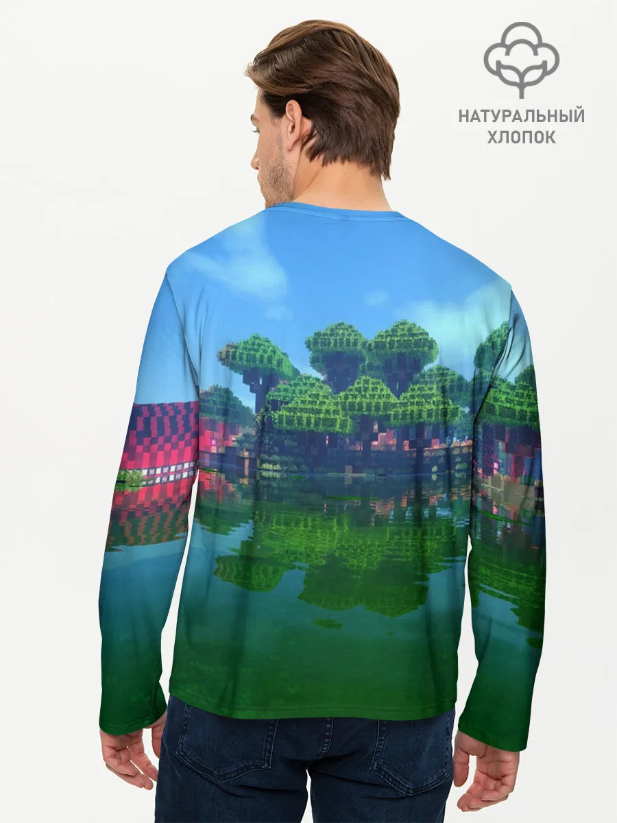 Мужской лонгслив базовый / minecraft