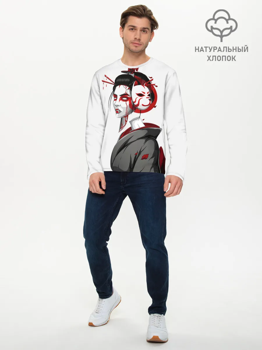 Мужской лонгслив базовый / Гейша