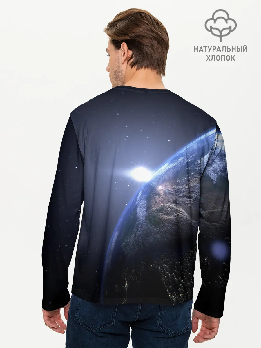Мужской лонгслив базовый / Earth