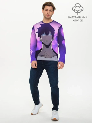 Мужской лонгслив базовый / Поднятие уровня в одиночку