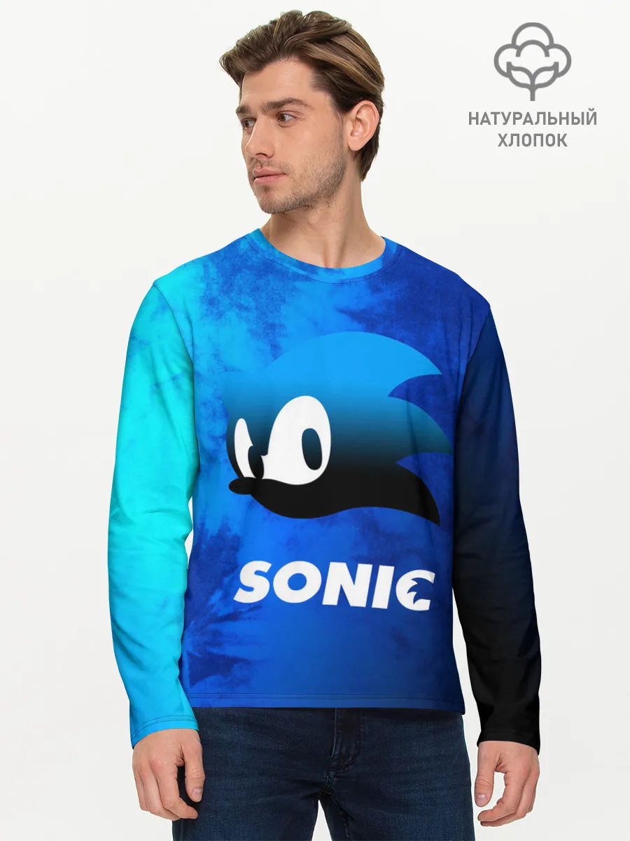 Мужской лонгслив базовый / СОНИК / SONIC