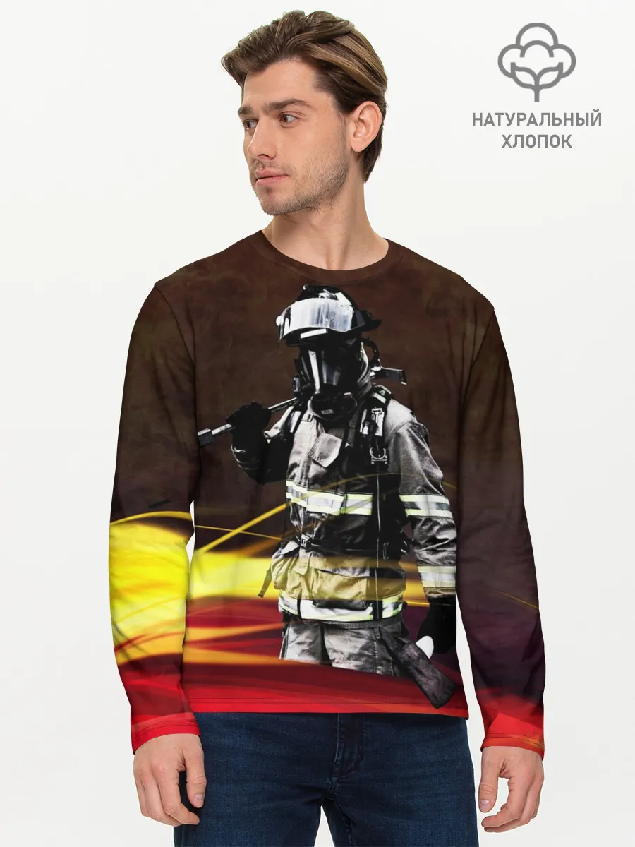 Мужской лонгслив базовый / Спасатель