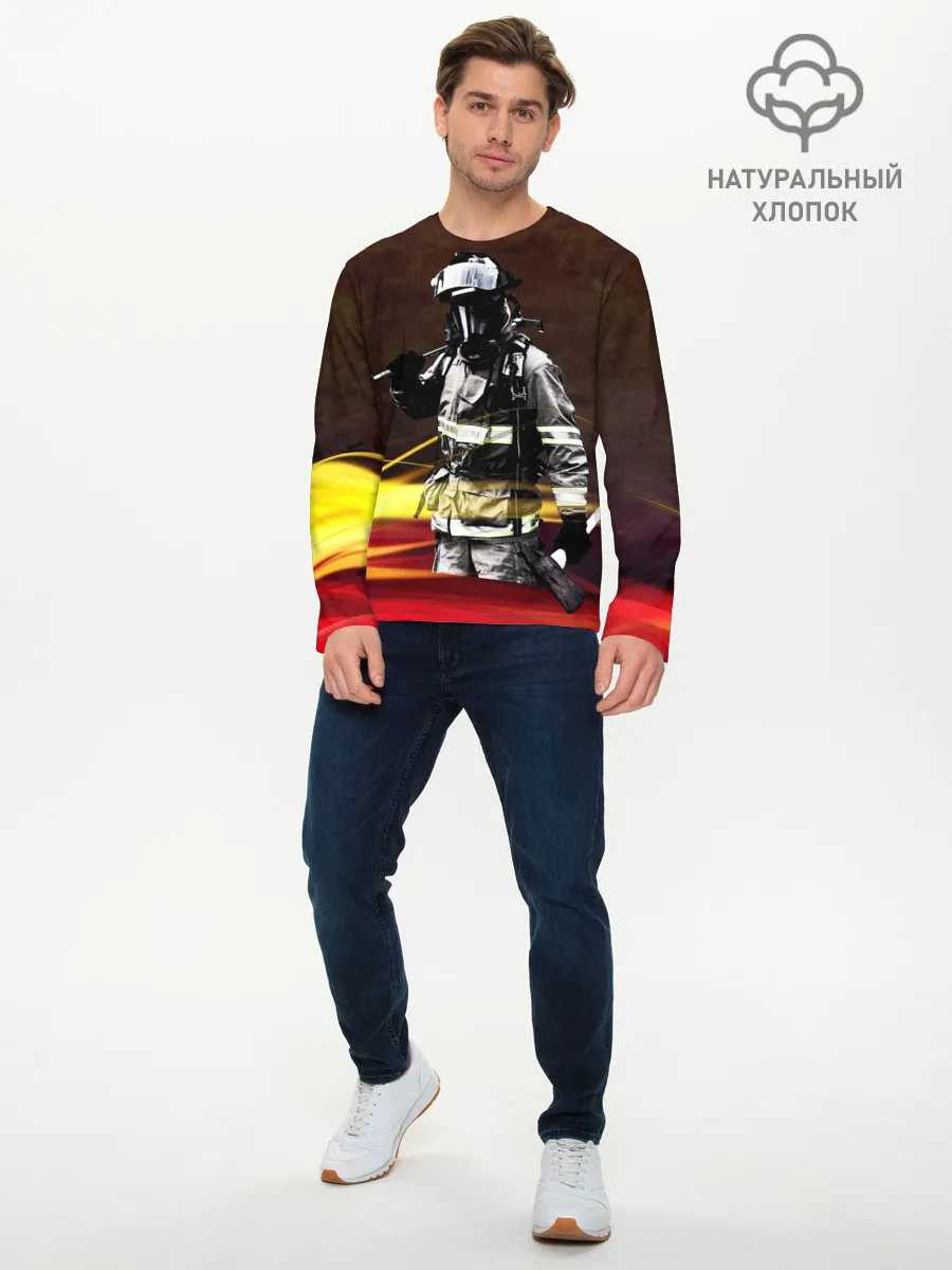 Мужской лонгслив базовый / Спасатель