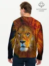 Мужской лонгслив базовый / Лев 3D