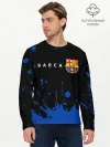 Мужской лонгслив базовый / BARCELONA / БАРСЕЛОНА